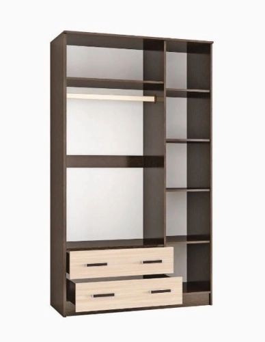 Шкаф комбинированный Лагуна без зеркала (Белый/Дуб юкон)
