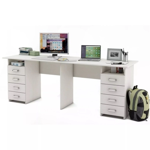Компьютерный стол Лайт-15 (Белый)
