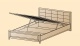 Кровать с подъемным механизмом Карина 140х200 см. КР-1032 (Снежный Ясень/Экокожа)