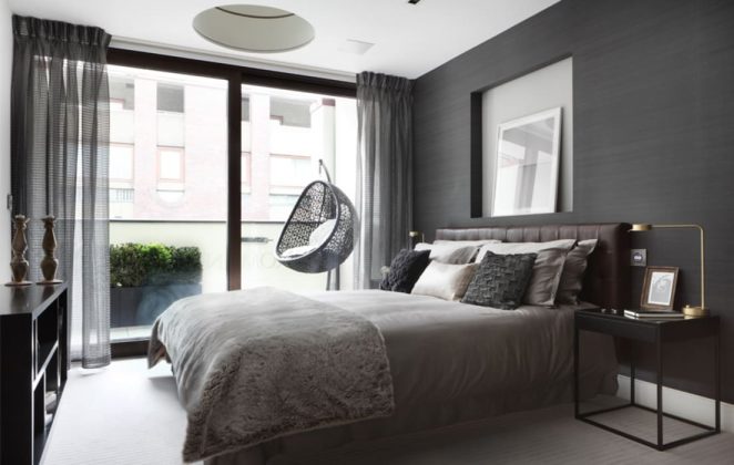 Идеи серой спальни: смешайте разные оттенки серого