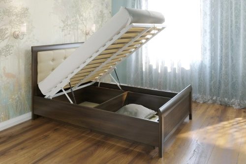 Кровать с подъемным механизмомм Карина 120х200 см. КР-1031 (Акация Молдау)