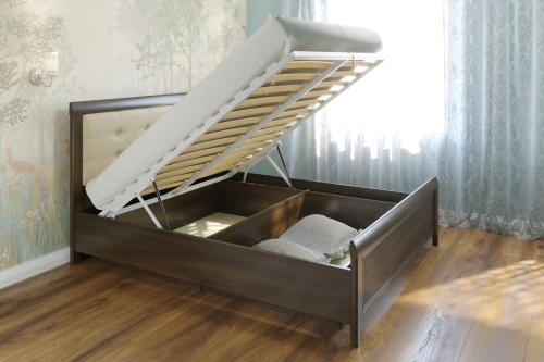 Кровать с подъемным механизмом Карина 180х200 см. КР-1034 (Акация Молдау)