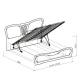 Кровать с подъемным механизмом Тиффани №1 140х200 см. (Бодега)
