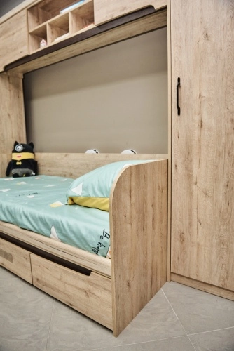 Кровать с ящиками Монца 90х200 см. (Дуб Кантри/Венге)