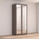 Шкаф 2-створчатый с зеркалом Кэт-4 (Венге)
