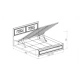 Кровать с подъемным механизмом Аэлита 160х200 см.