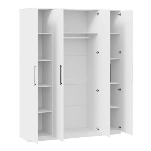 Шкаф комбинированный с 4-мя дверями Агата (Белый)