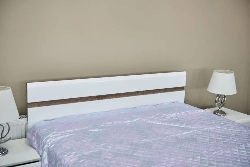 Кровать с подъемным механизмом Ультра 160х200 см. (Белый глянец)