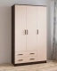 Шкаф комбинированный Лагуна без зеркала (Венге/Дуб молочный)