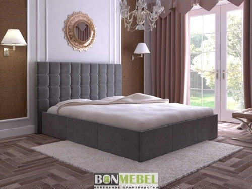 Кровать Эва 160х200 см. (Серый) с ПМ