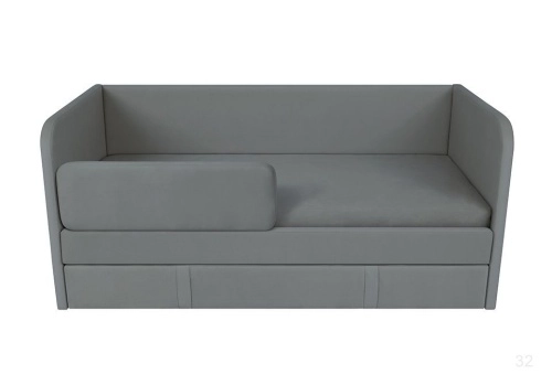 Кровать Бимбо 160х80 см. + бортик (Velutto 32)