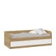 Кровать комбинированная Хилтон 90х200 см. (Дуб Крафт золотой/Белый матовый) 