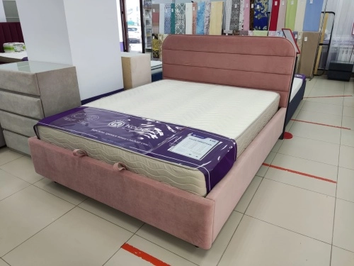 Кровать с подъемным механизмом Сканди (Skandy) 160х200 см. (Велюр Тедди)
