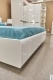Кровать с подъемным механизмом Стокгольм 160х200 см. (Белый глянец)