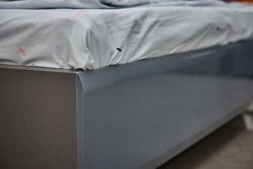 Кровать Стокгольм 180х200 см. (Серый глянец)