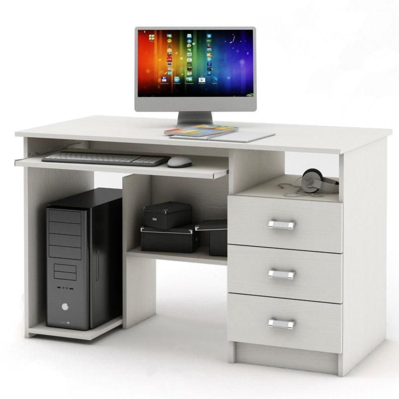 Компьютерный стол Имидж-16 (Белый)