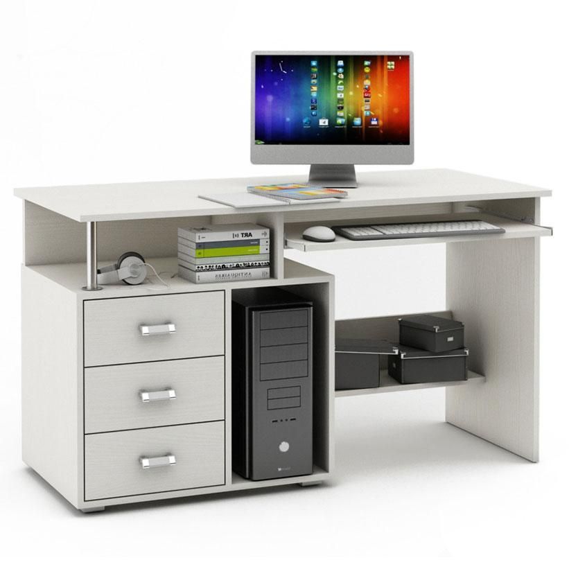 Компьютерный стол Имидж-59 (Белый)