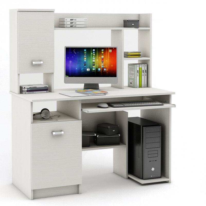 Компьютерный стол Имидж-11 (Белый)