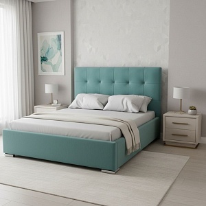 Кровать с подъемным механизмом Венеция 120х200 см. (Велюр Seven) 1320х1200х2140 мм.