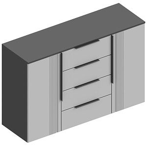 Комод 2-ств c 4 ящиками Вита (с/м 2668)