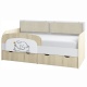 Кровать тахта Кот 80х160 см. с бортиком + подушки (800.4)