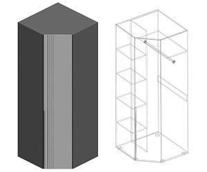 Шкаф угловой Вита (с/м 2656)