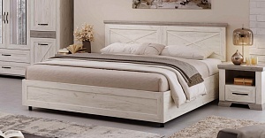 Кровать с подъемным механизмом Амели 180х200 см. (Дуб Белый CRAFT/Боб Пайн)