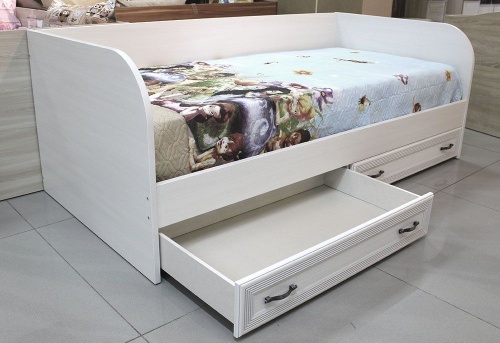 Кровать Карина 90х190 см. КР-1042 (Снежный Ясень)