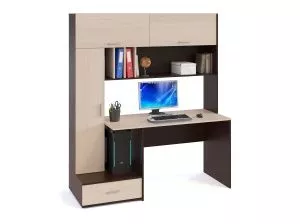 Компьютерный стол КСТ-17 (Венге/Беленый дуб)