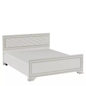 Кровать Каприз 160х200 см. (Мягкая) (Белый/Ясень анкор патина)