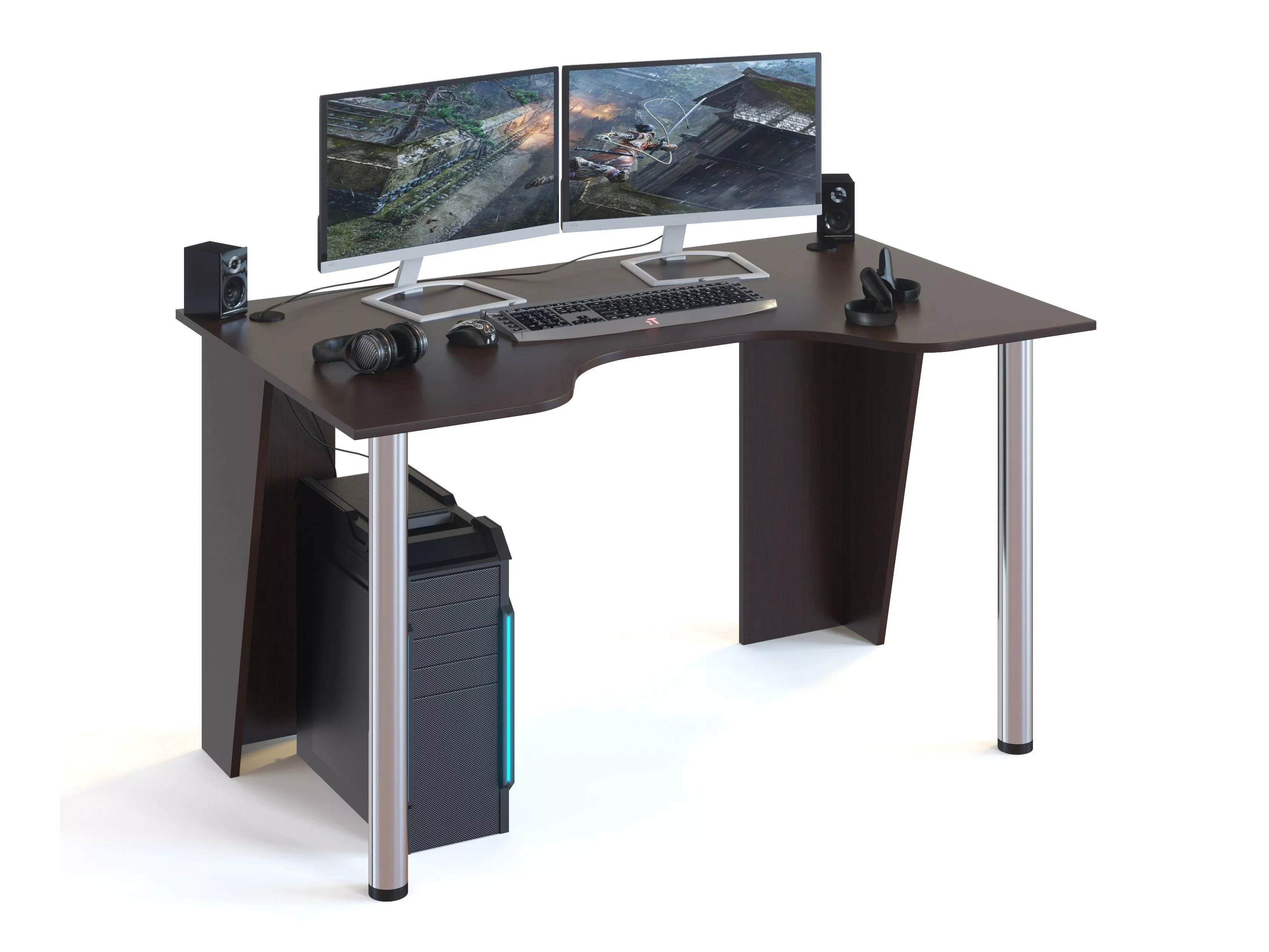 Игровой компьютерный стол КСТ-18 (Венге)